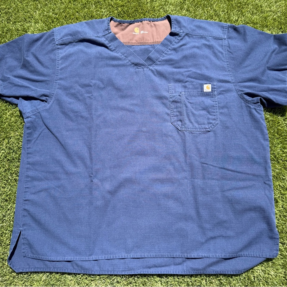 Carhartt Men's Navy Short Sleeve Scrub Tee